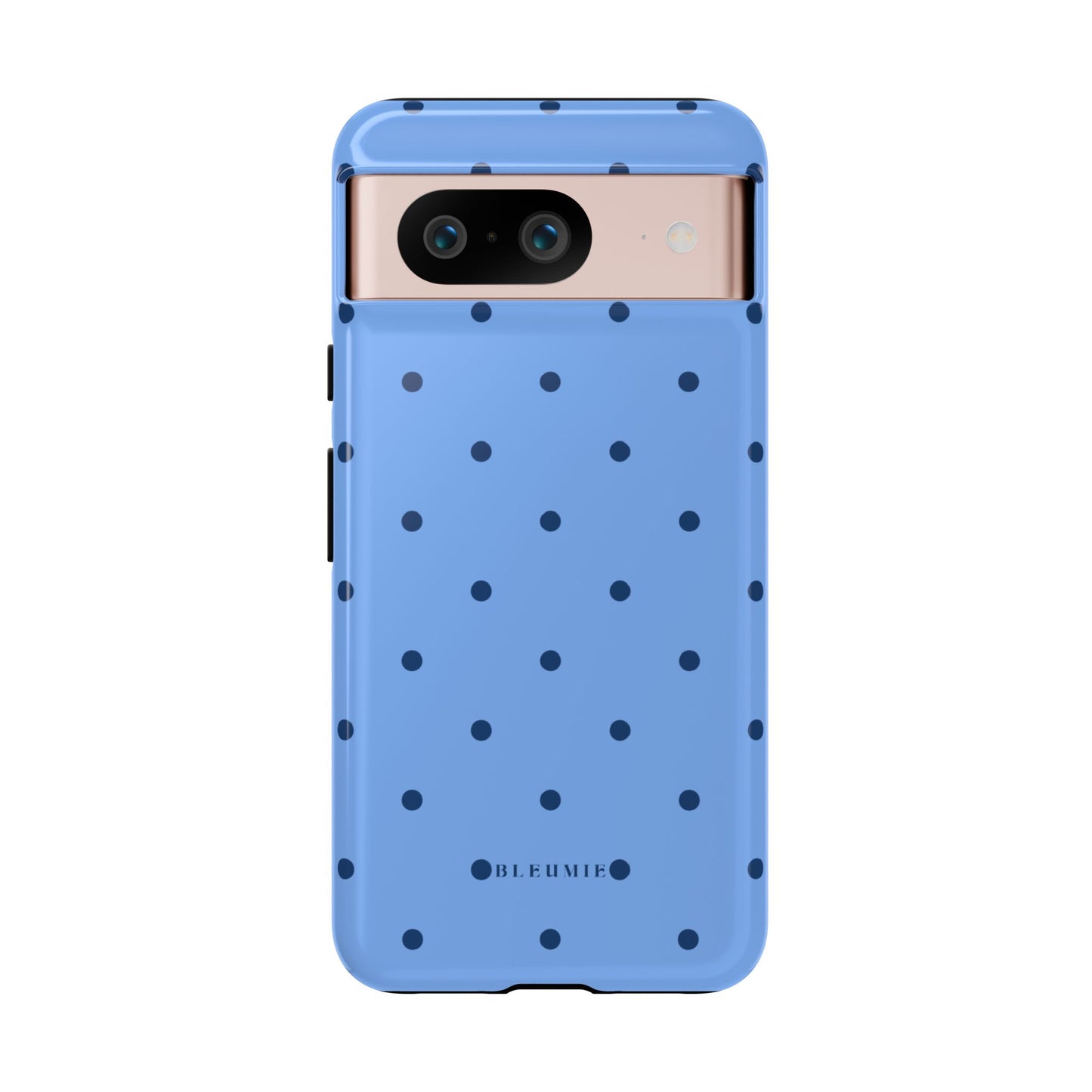 Blue Polka Dot Tough Phone Case Google Pixel 8 BLEUMIE