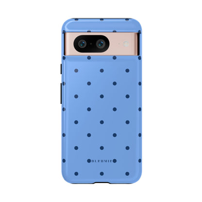 Blue Polka Dot Tough Phone Case Google Pixel 8 BLEUMIE