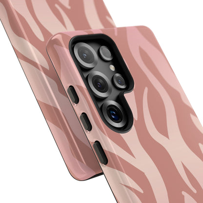 Rosé Zebra Print Tough Phone Case BLEUMIE