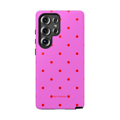 Pinka Polka Dot Tough Phone Case Samsung Galaxy S25 Ultra BLEUMIE