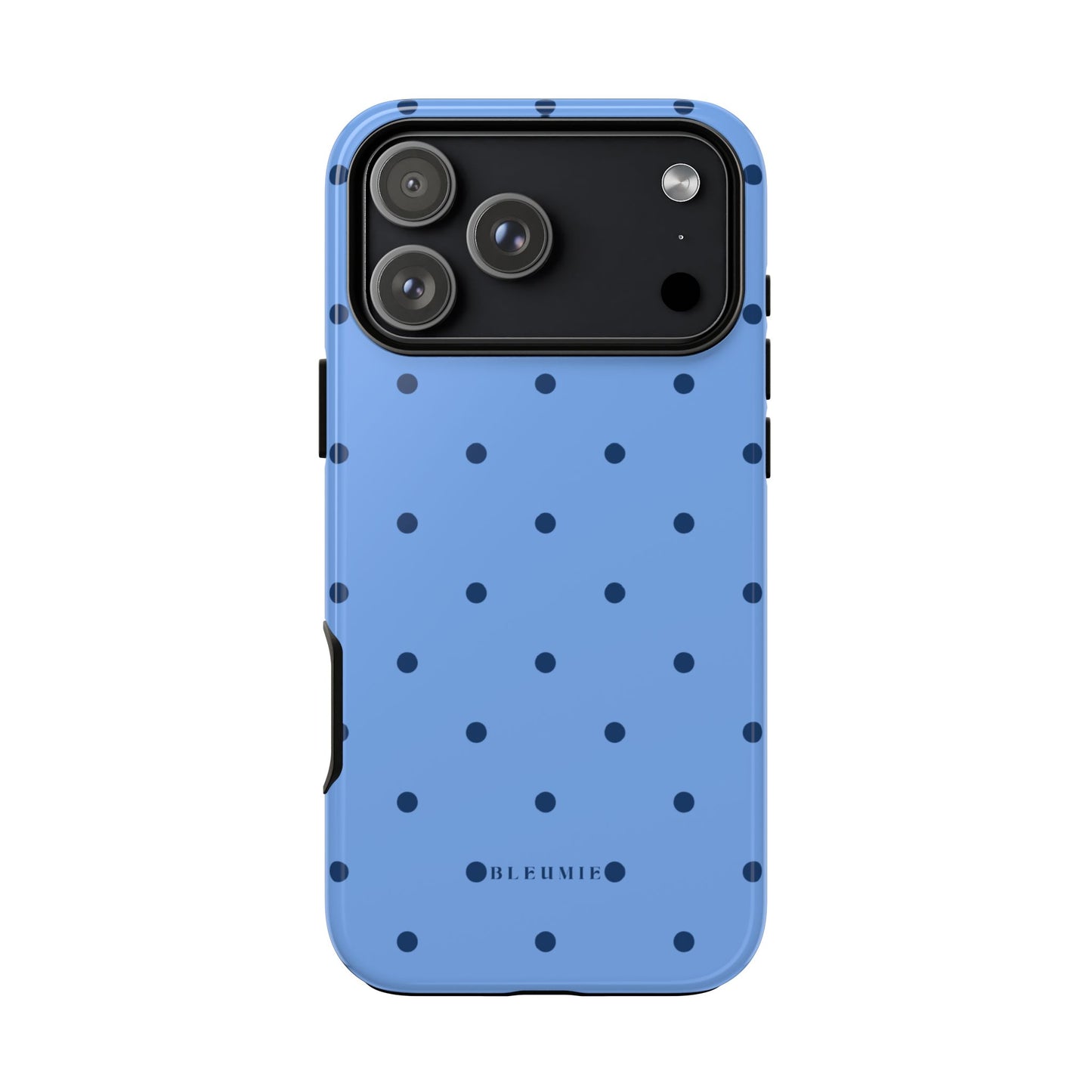Blue Polka Dot Tough Phone Case iPhone 17 Pro Max BLEUMIE
