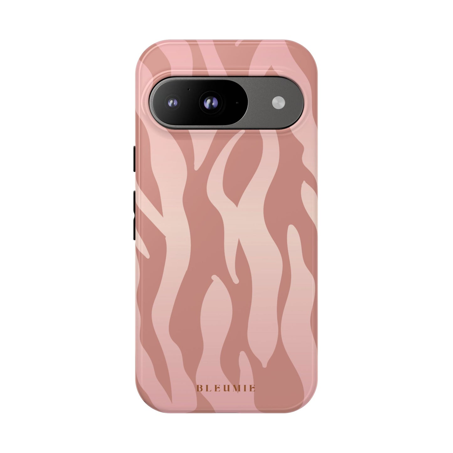 Rosé Zebra Print Tough Phone Case Google Pixel 9 BLEUMIE