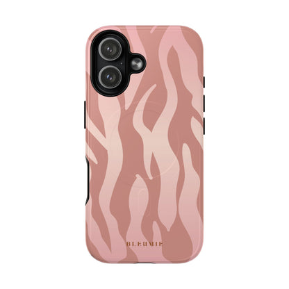 Rosé Zebra Print MagSafe iPhone Cases iPhone 17 Glossy BLEUMIE