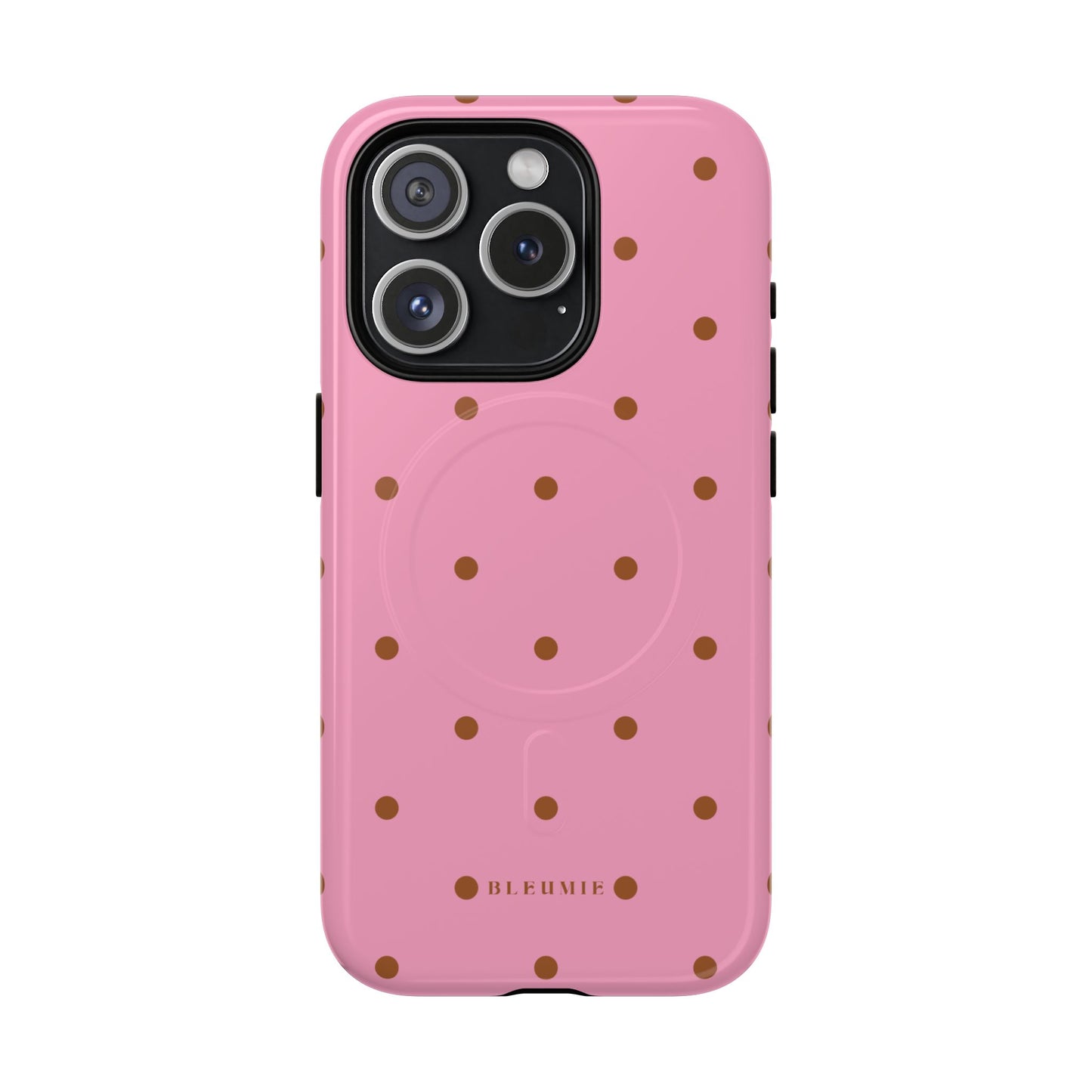 Dottie Polka Dot MagSafe iPhone Cases iPhone 15 Pro Glossy BLEUMIE