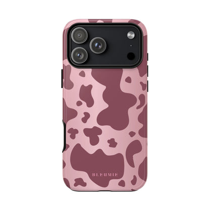 Mauve Cow Print Tough Phone Case iPhone 17 Pro Max BLEUMIE