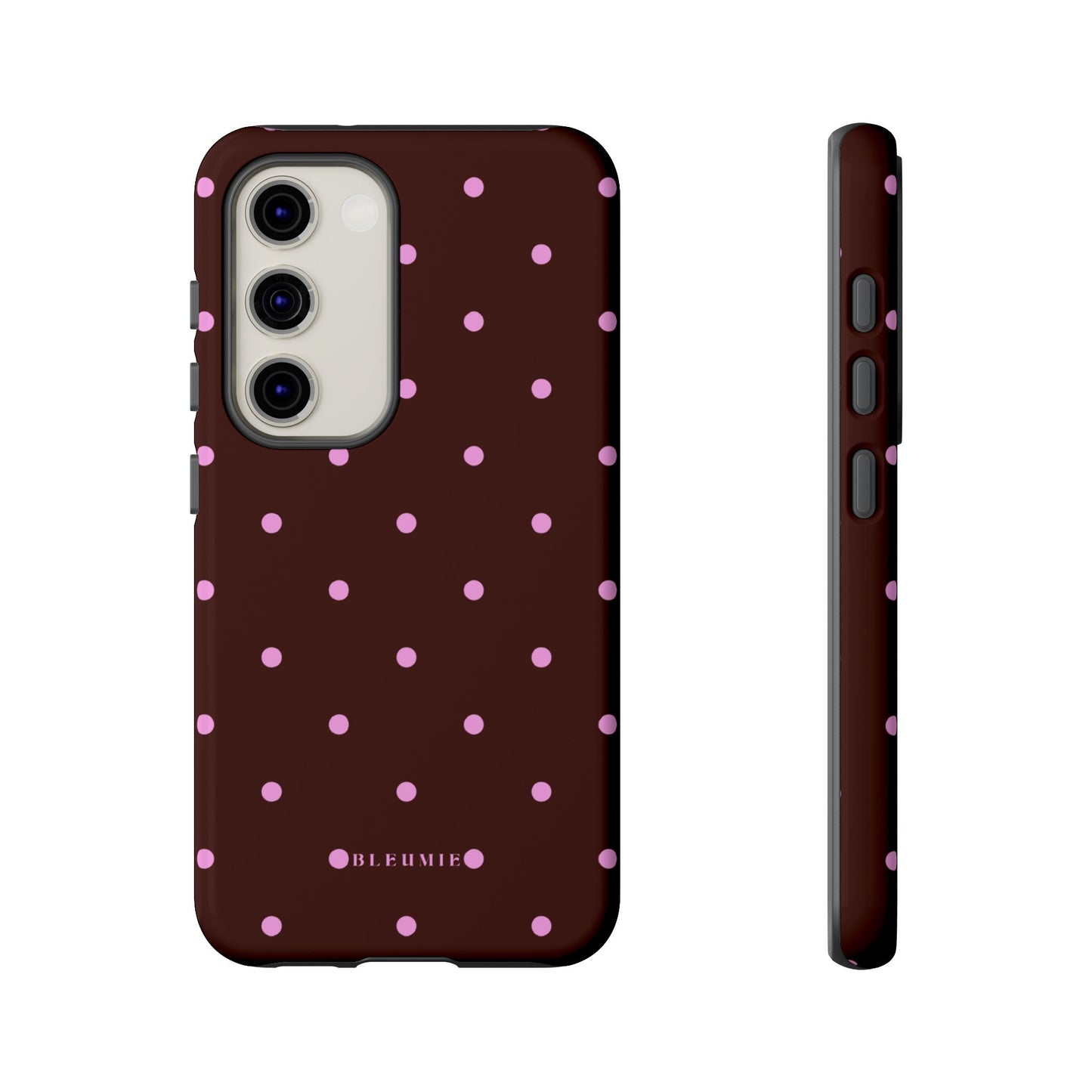 Berry Polka Dot Tough Phone Case Samsung Galaxy S23 BLEUMIE