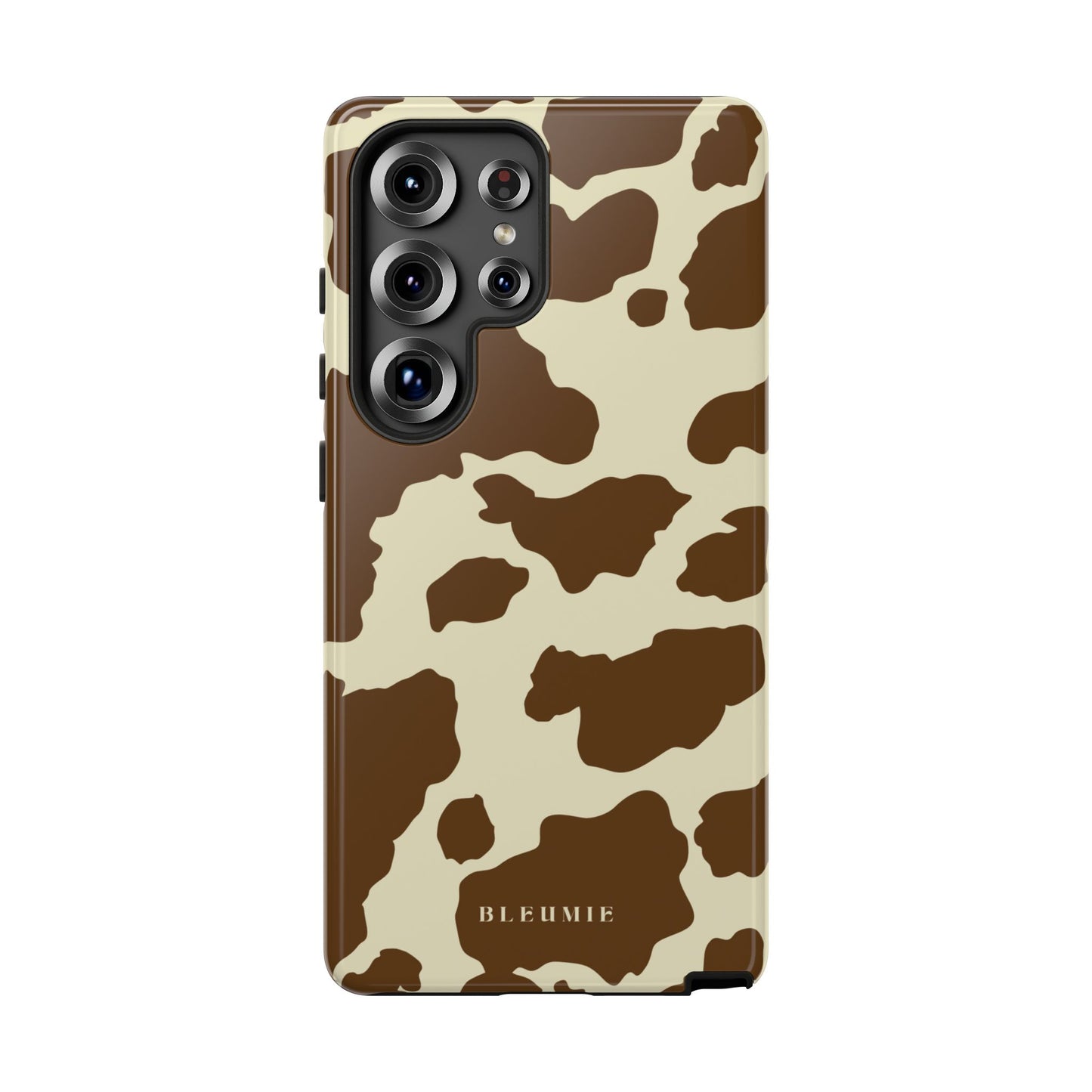 Camo Cow Print Tough Phone Case Samsung Galaxy S25 Ultra BLEUMIE
