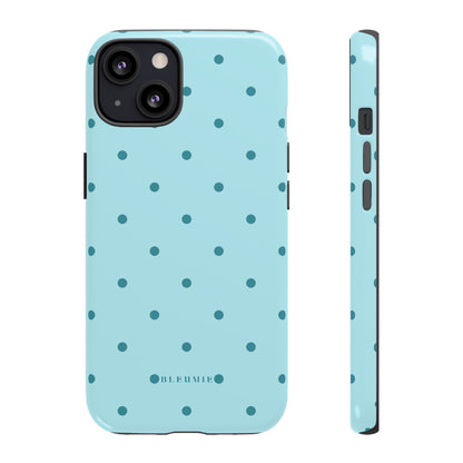 Mint Polka Dot Tough Phone Case iPhone 13 BLEUMIE