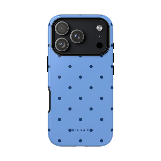 Blue Polka Dot Tough Phone Case iPhone 17 Pro BLEUMIE