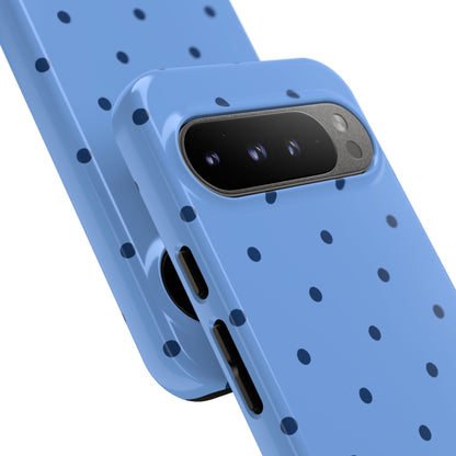 Blue Polka Dot Tough Phone Case BLEUMIE