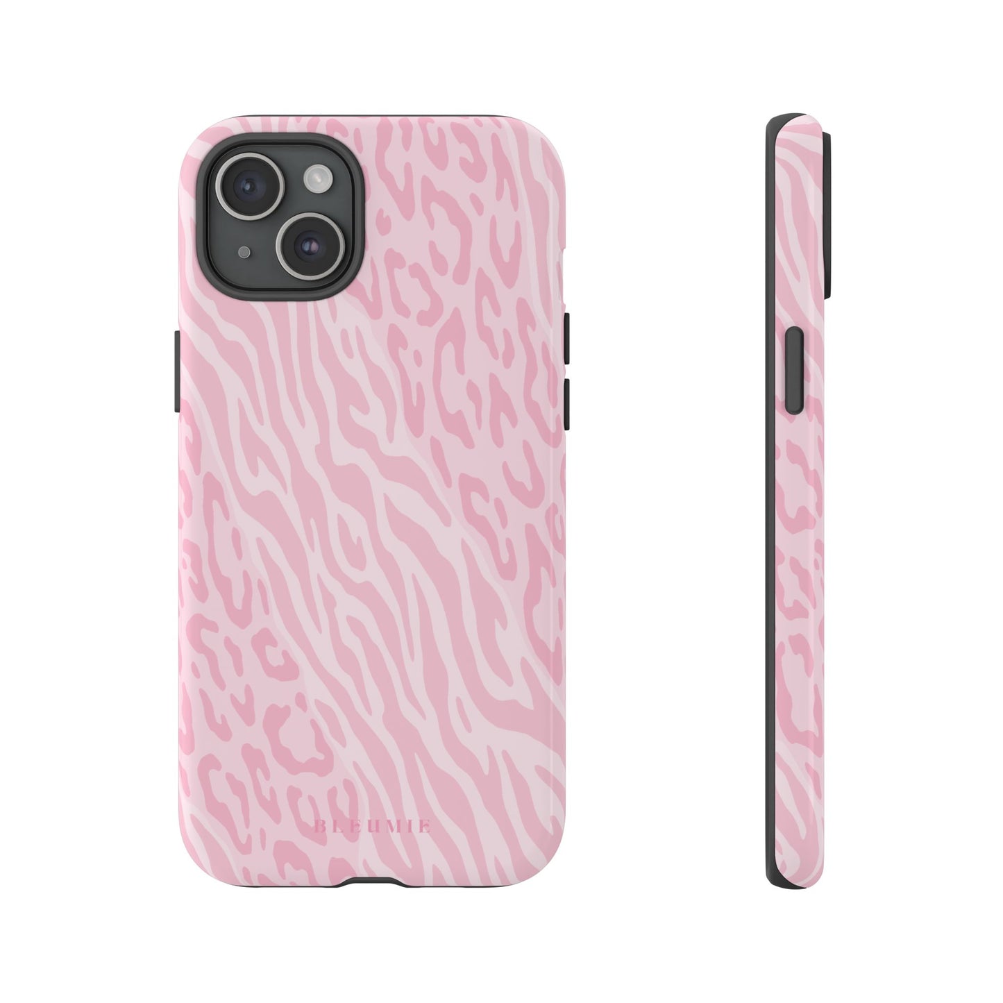 Zebra Cheetah Tough Phone Case iPhone 15 Plus BLEUMIE