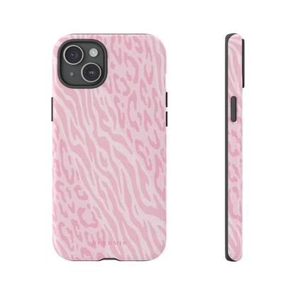 Zebra Cheetah Tough Phone Case iPhone 15 Plus BLEUMIE