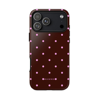 Berry Polka Dot Tough Phone Case iPhone 17 Pro Max BLEUMIE
