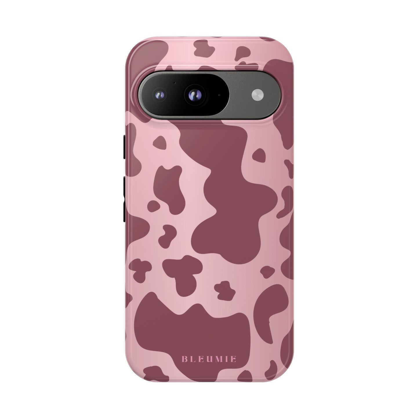 Mauve Cow Print Tough Phone Case Google Pixel 9 BLEUMIE