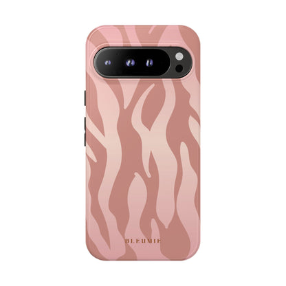 Rosé Zebra Print Tough Phone Case Google Pixel 9 Pro XL BLEUMIE