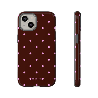Berry Polka Dot Tough Phone Case iPhone 14 BLEUMIE