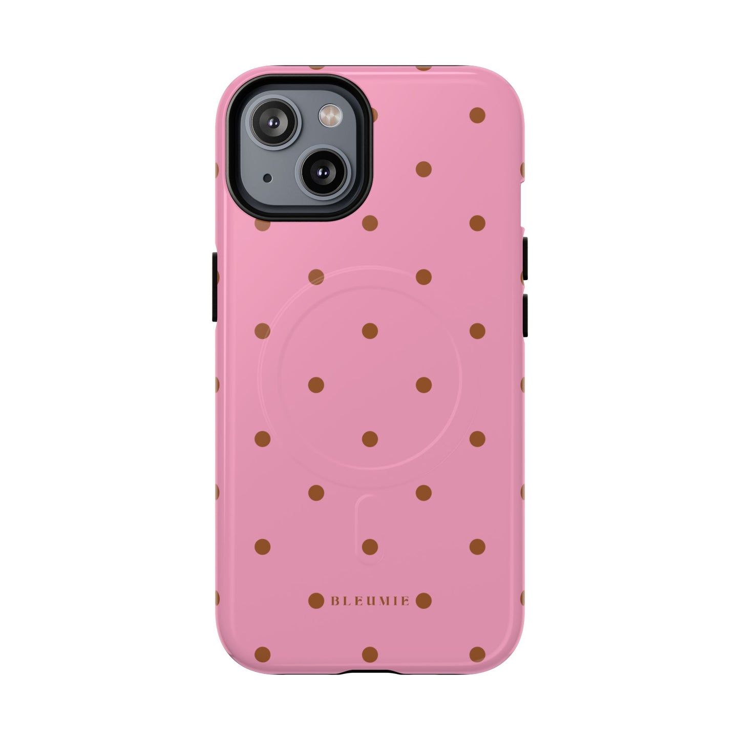 Dottie Polka Dot MagSafe iPhone Cases iPhone 14 Glossy BLEUMIE