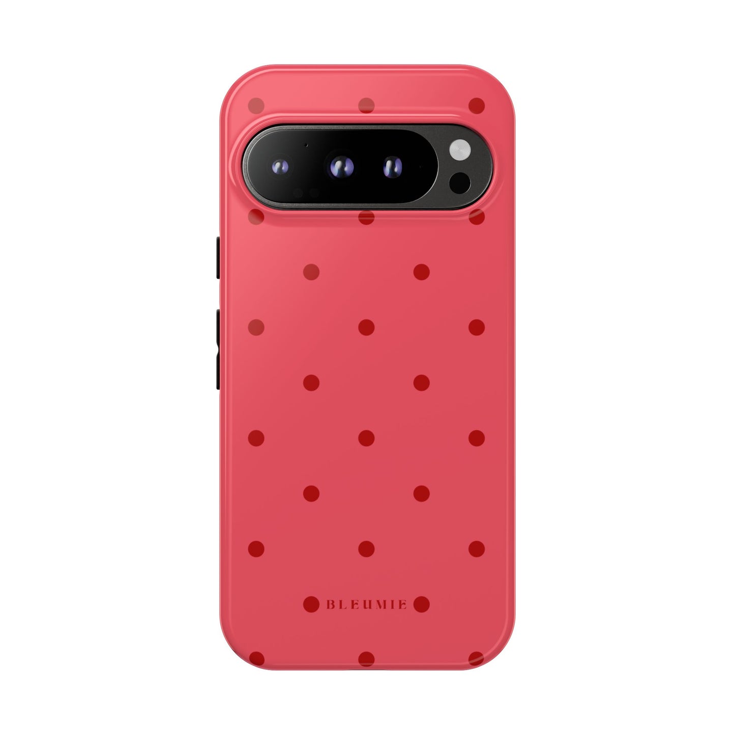 Crimson Polka Dot Tough Phone Case Google Pixel 9 Pro BLEUMIE