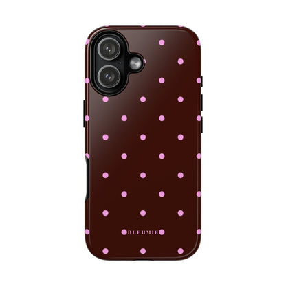 Berry Polka Dot Tough Phone Case iPhone 17 BLEUMIE