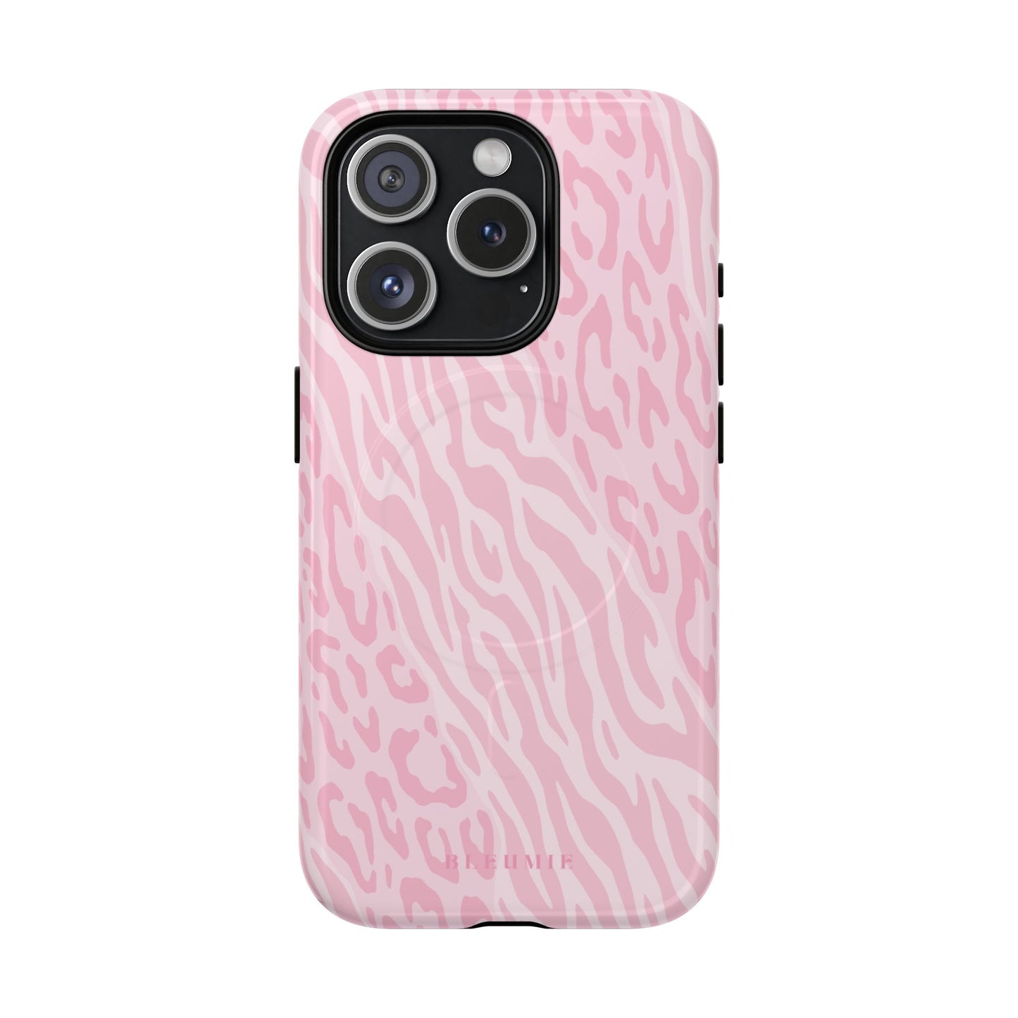 Zebra Cheetah MagSafe iPhone Cases iPhone 15 Pro Glossy BLEUMIE