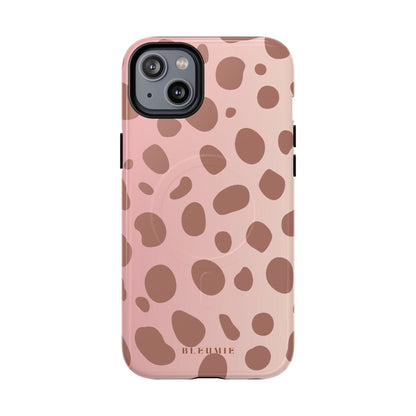 Rosé Spotted MagSafe iPhone Cases iPhone 14 Plus Glossy BLEUMIE