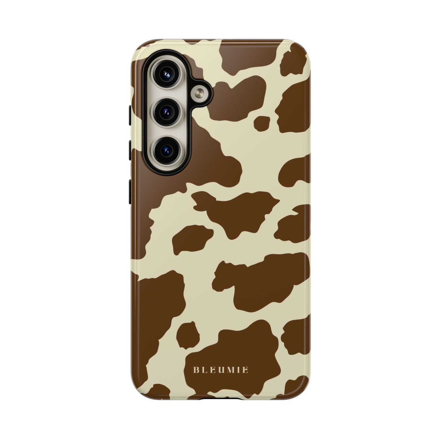 Camo Cow Print Tough Phone Case Samsung Galaxy S24 BLEUMIE