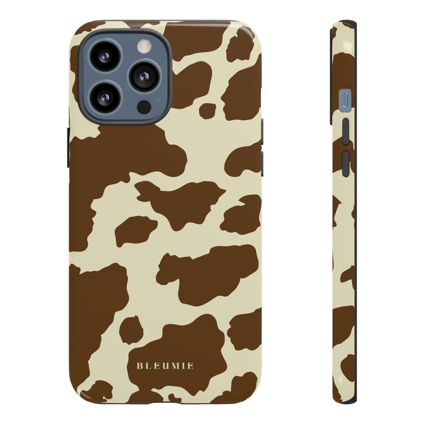 Camo Cow Print Tough Phone Case iPhone 13 Pro Max BLEUMIE