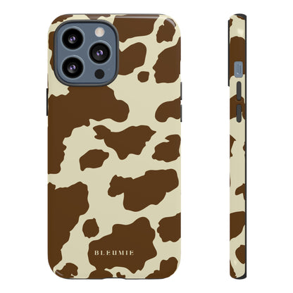 Camo Cow Print Tough Phone Case iPhone 13 Pro Max BLEUMIE