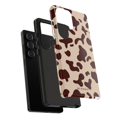Mocha Cow Print Tough Phone Case BLEUMIE