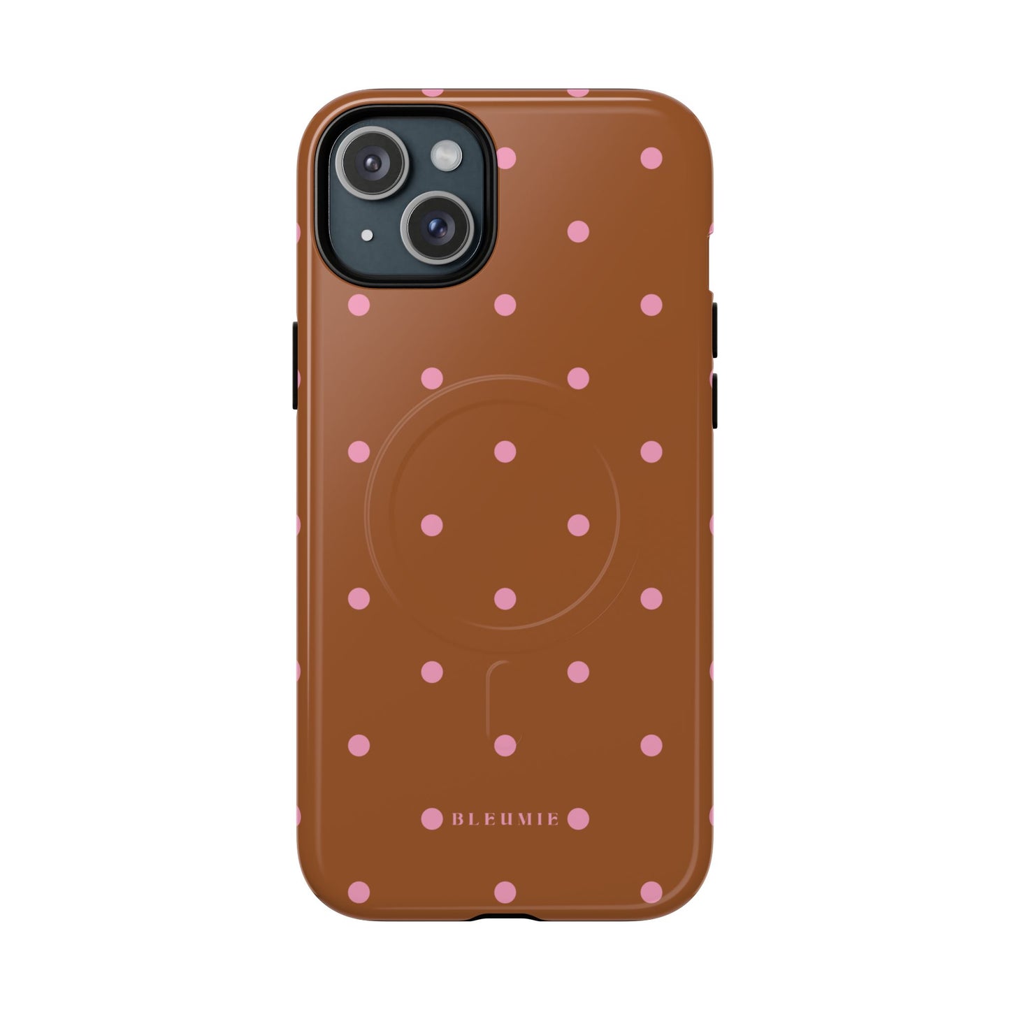 Speckle Polka Dot MagSafe iPhone Cases iPhone 15 Plus Glossy BLEUMIE