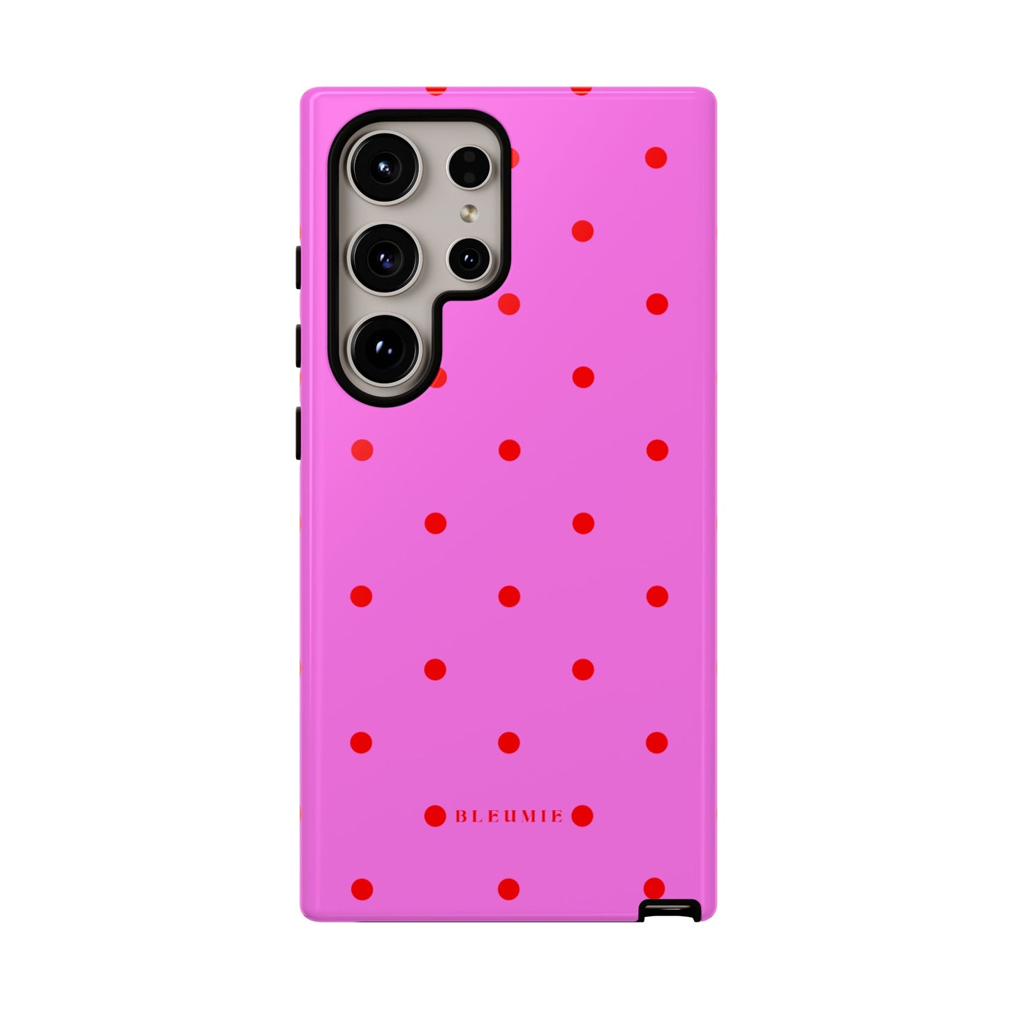 Pinka Polka Dot Tough Phone Case Samsung Galaxy S24 Ultra BLEUMIE