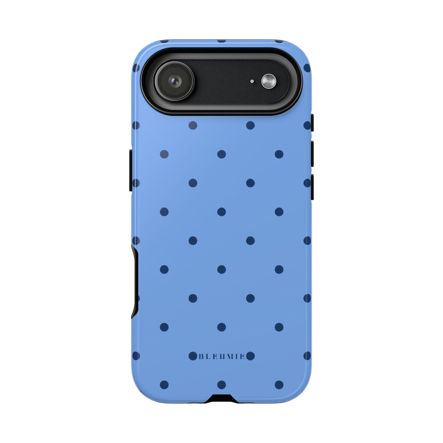 Blue Polka Dot Tough Phone Case iPhone 17 Air BLEUMIE