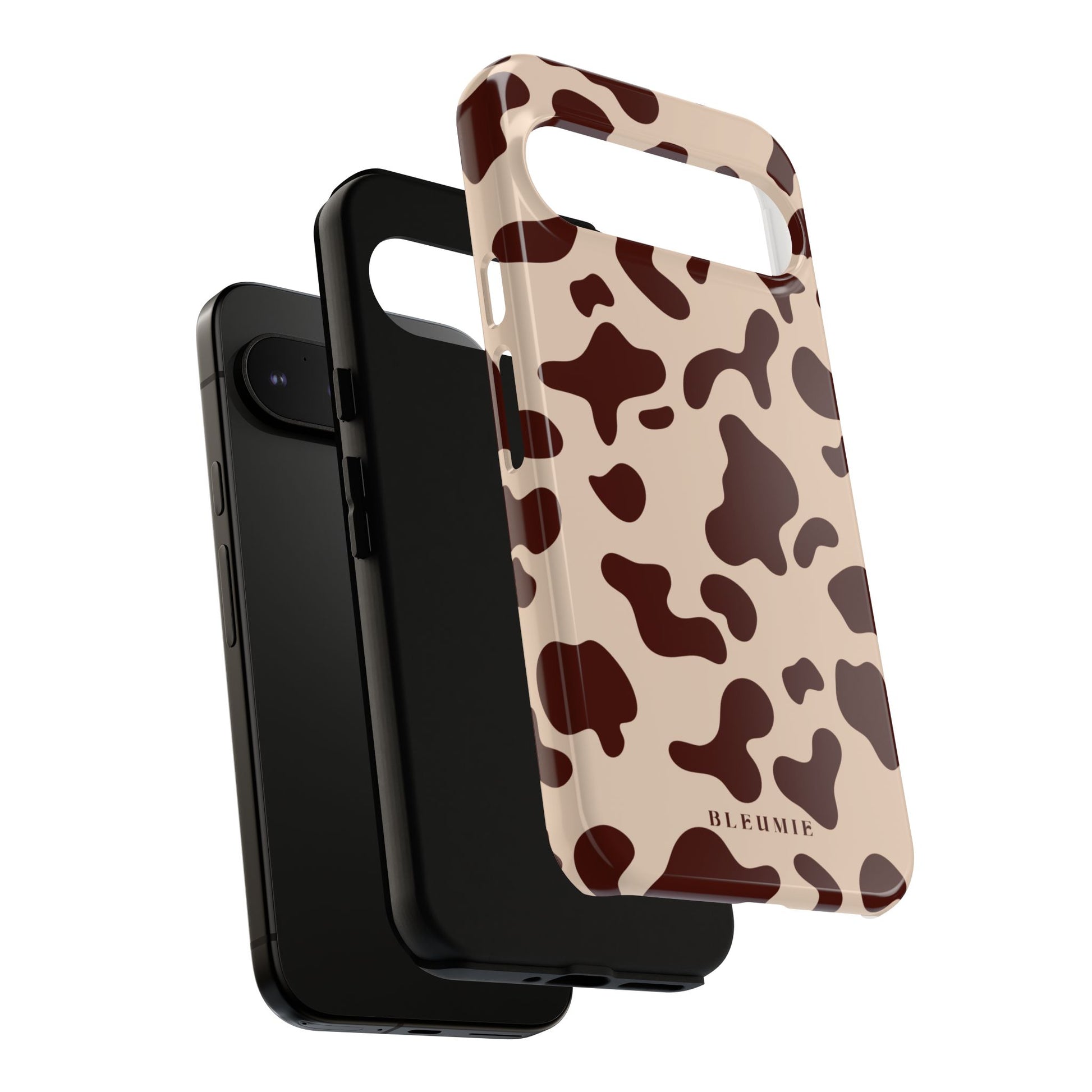 Mocha Cow Print Tough Phone Case BLEUMIE