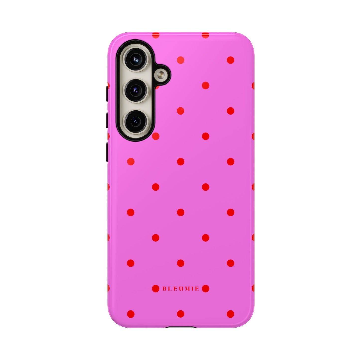 Pinka Polka Dot Tough Phone Case Samsung Galaxy S24 Plus BLEUMIE