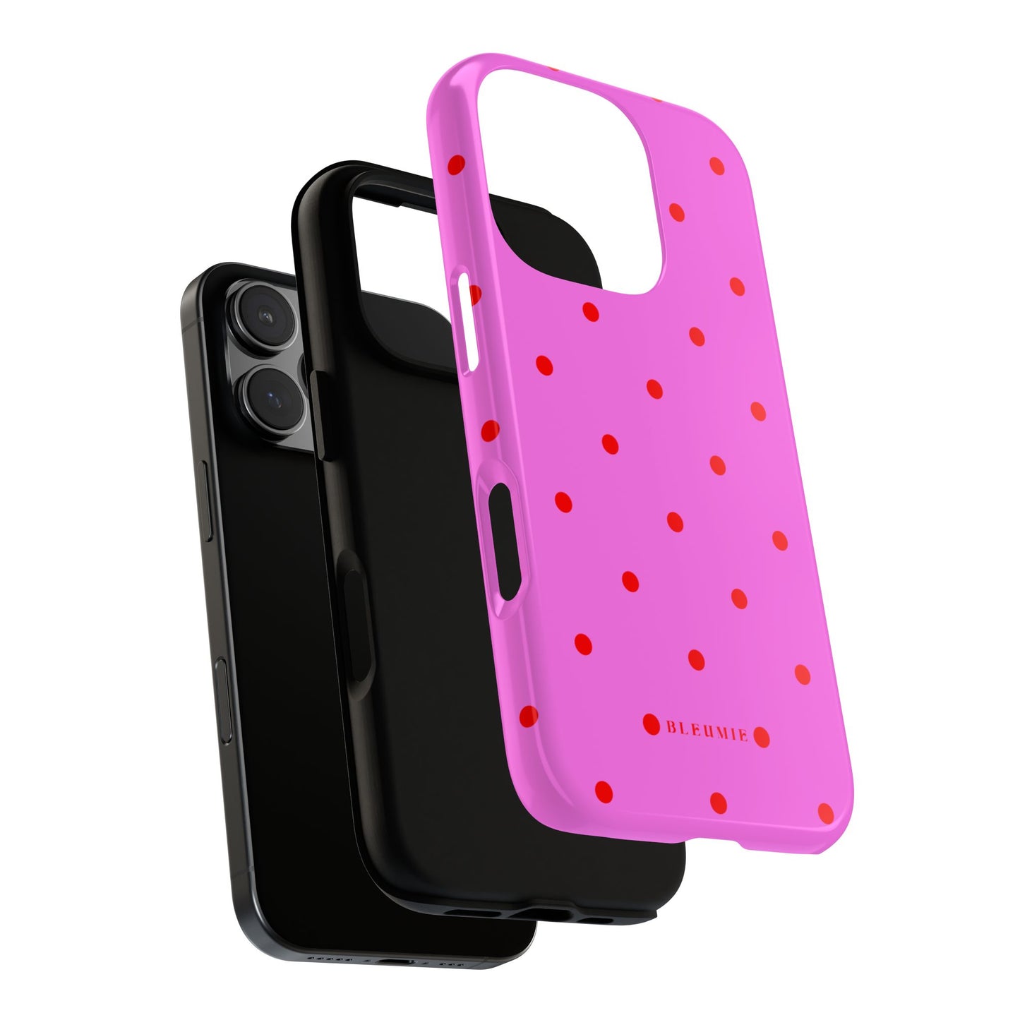 Pinka Polka Dot Tough Phone Case BLEUMIE