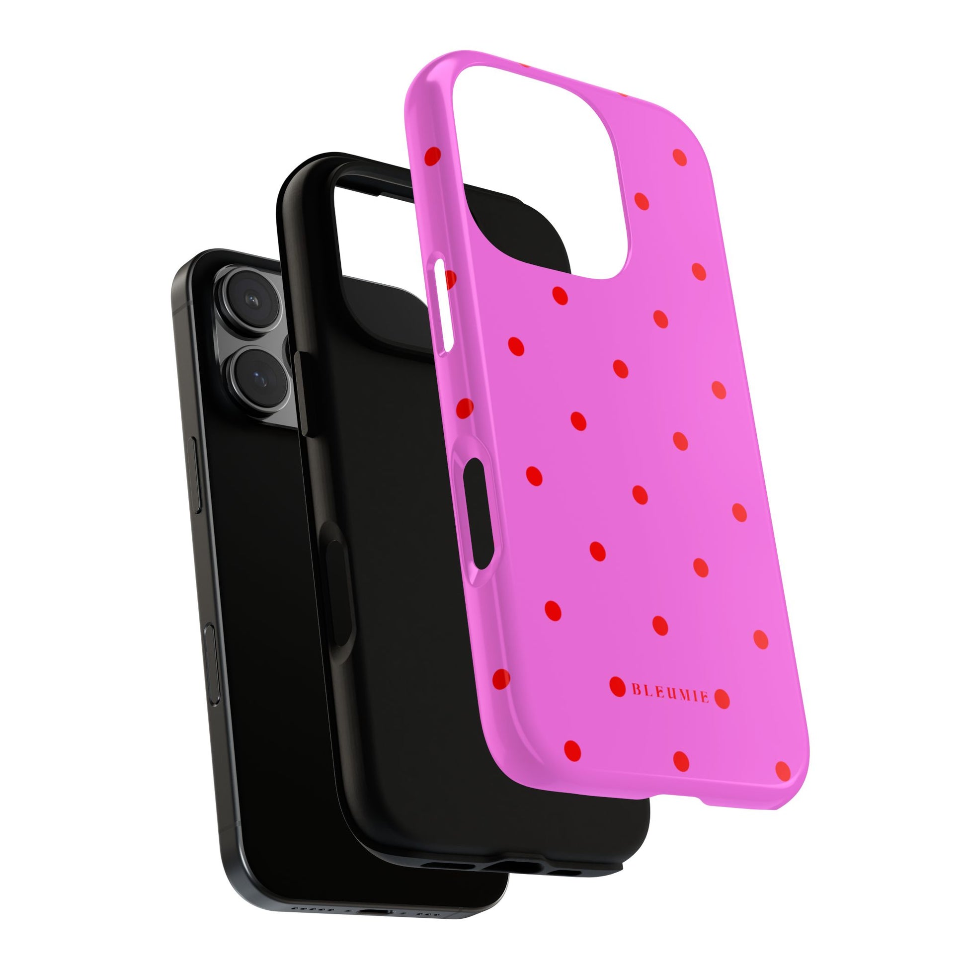 Pinka Polka Dot Tough Phone Case BLEUMIE