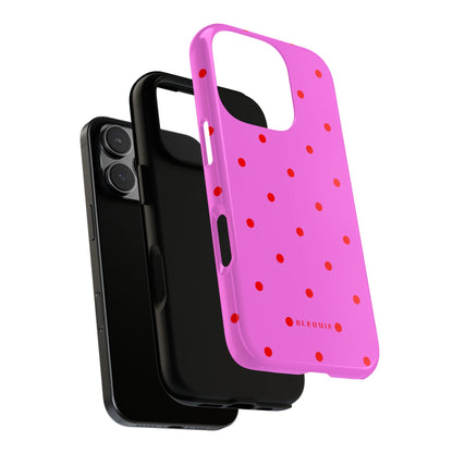 Pinka Polka Dot Tough Phone Case BLEUMIE