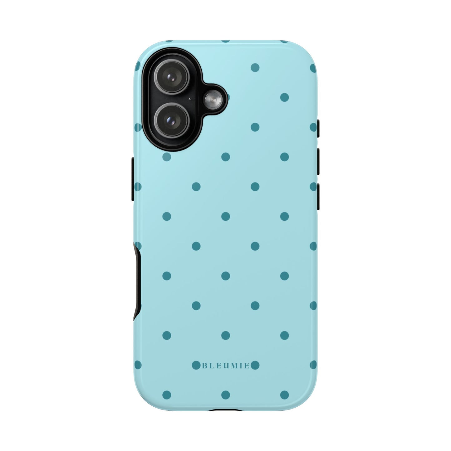 Mint Polka Dot Tough Phone Case iPhone 17 BLEUMIE