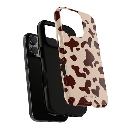 Mocha Cow Print Tough Phone Case BLEUMIE