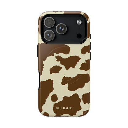 Camo Cow Print MagSafe iPhone Cases iPhone 17 Pro Glossy BLEUMIE