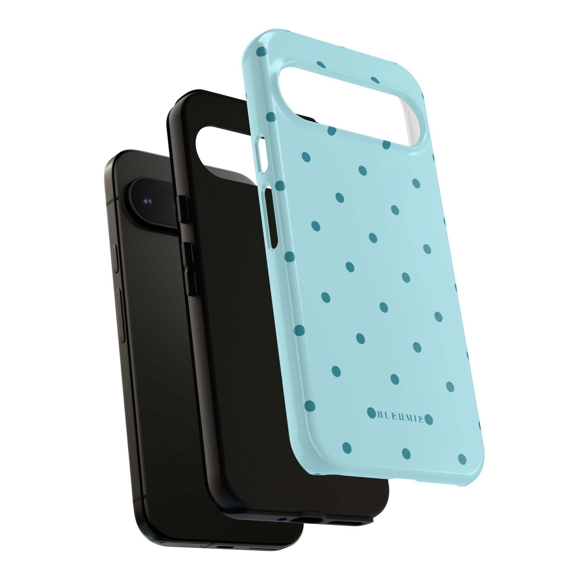 Mint Polka Dot Tough Phone Case BLEUMIE