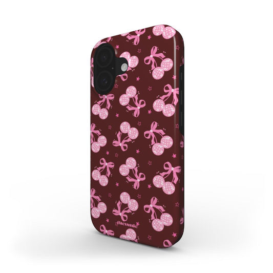 Disco Cherry Bow Tough Phone Case