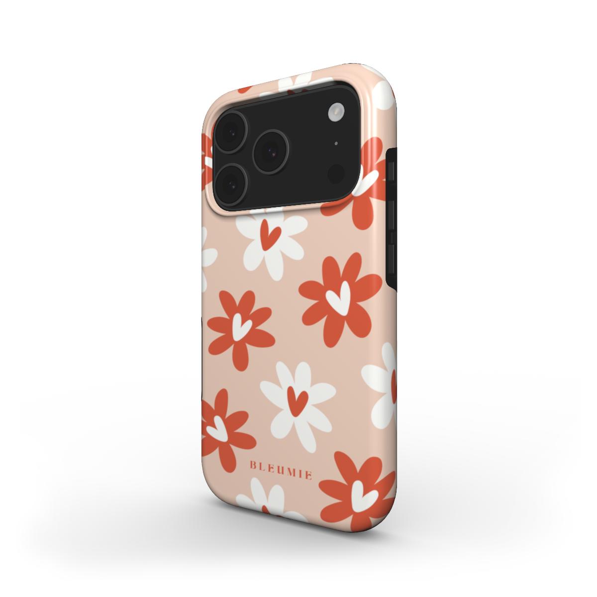 Floral Hearts Tough Phone Case BLEUMIE