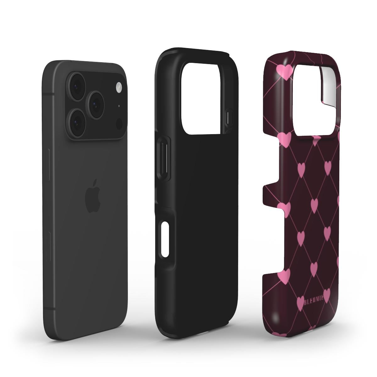 Berry Hearts Tough Phone Case