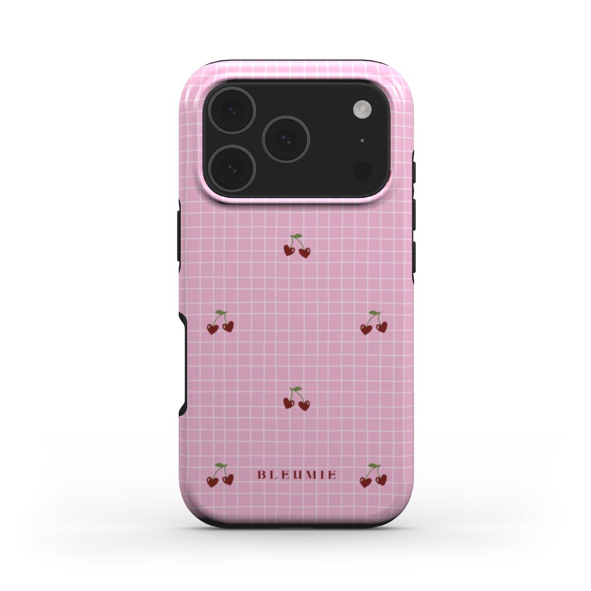 Ruled Cherry Heart Tough Phone Case