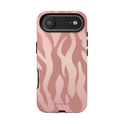 Rosé Zebra Print Tough Phone Case iPhone 17 Air BLEUMIE