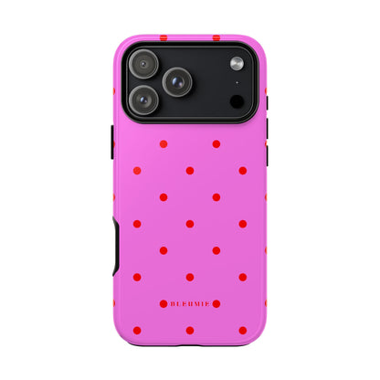 Pinka Polka Dot Tough Phone Case iPhone 17 Pro Max BLEUMIE