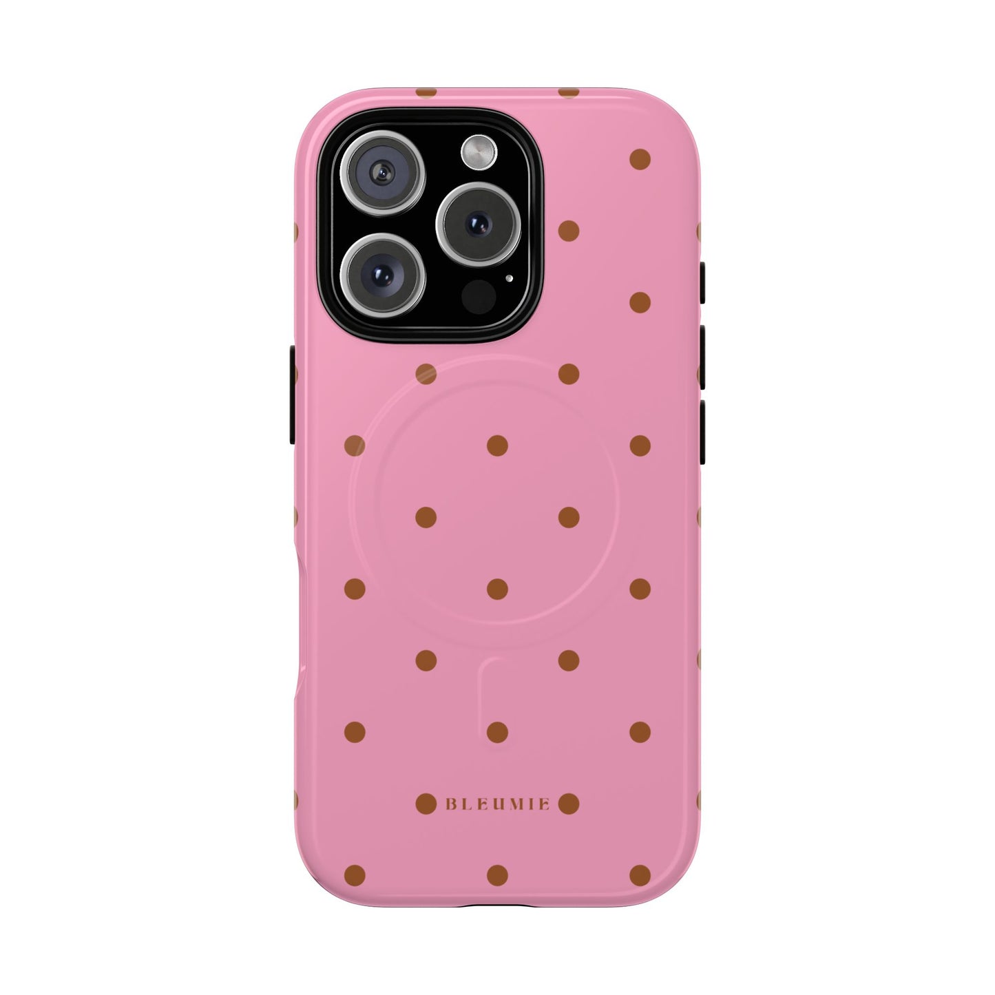 Dottie Polka Dot MagSafe iPhone Cases iPhone 16 Pro Glossy BLEUMIE