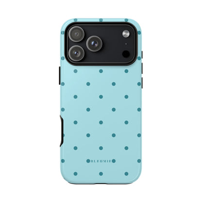 Mint Polka Dot Tough Phone Case iPhone 17 Pro Max BLEUMIE