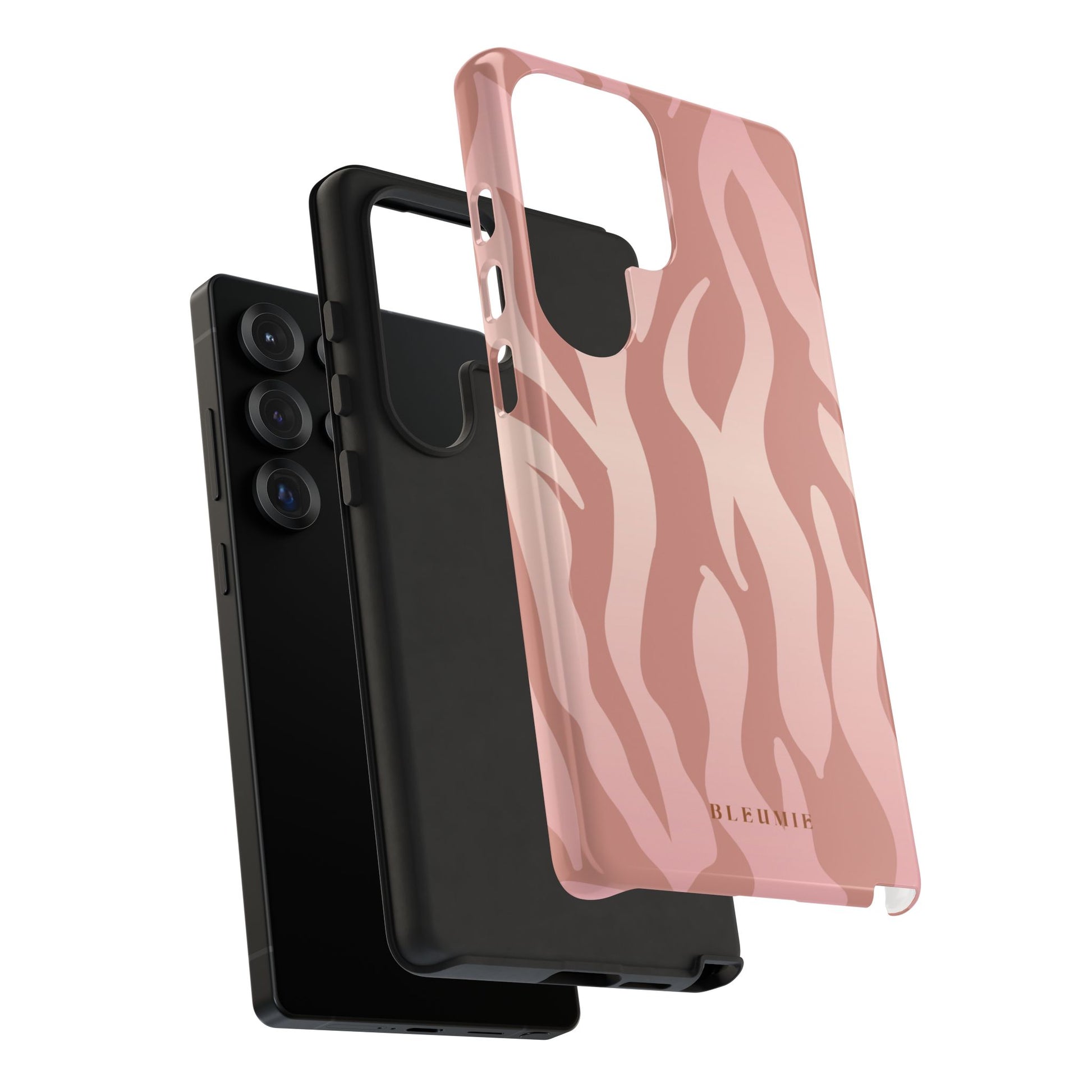 Rosé Zebra Print Tough Phone Case BLEUMIE